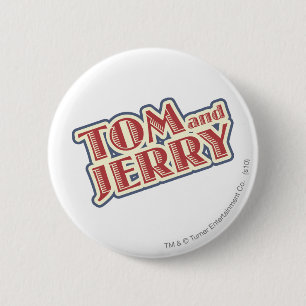 Tom and Jerry Logo 2 Inch Round Button