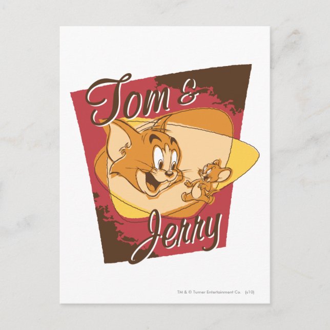 Tom and Jerry Logo 2 Postcard (Front)