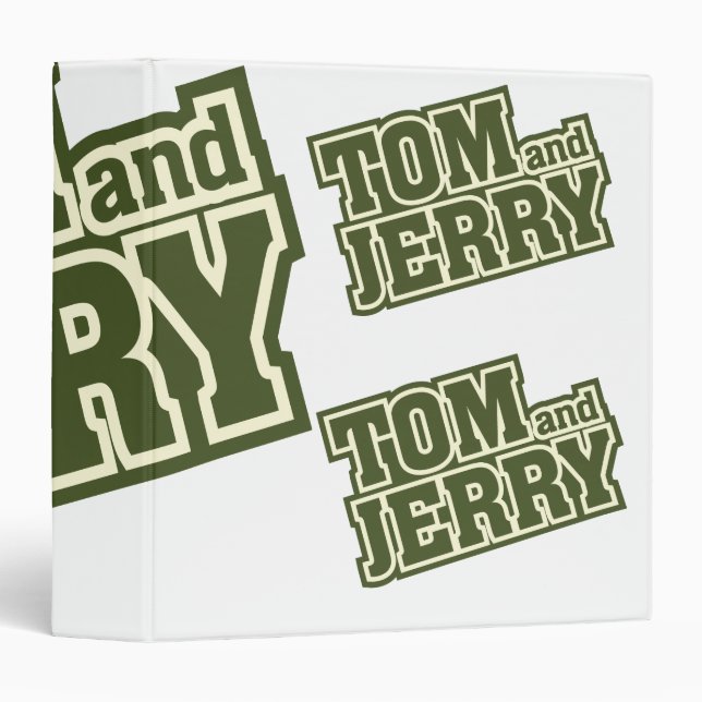 Tom and Jerry Logo 3 Binder (Front/Spine)