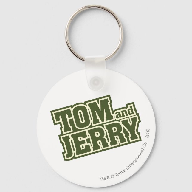Tom and Jerry Logo 3 Keychain (Front)