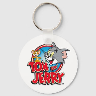 Tom and Jerry Logo Keychain