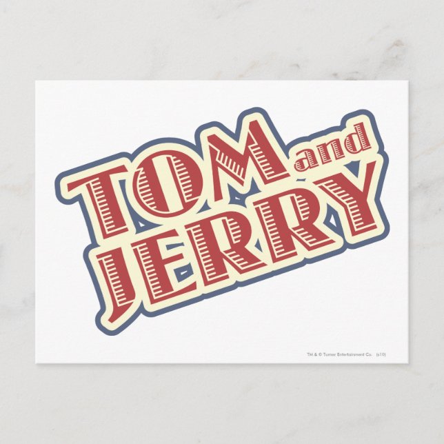 Tom and Jerry Logo Postcard (Front)