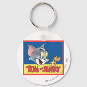 Tom And Jerry Logo Shaded Keychain