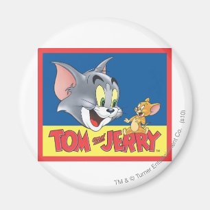 Tom And Jerry Logo Shaded Magnet