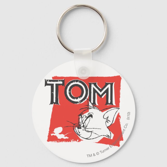 Tom and Jerry Mad Cat Keychain (Front)