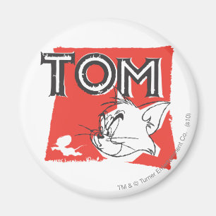 Tom and Jerry Mad Cat Magnet