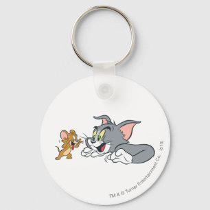 Tom and Jerry Make Faces Keychain