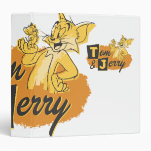 Tom and Jerry Mouse In Paw Logo Binder