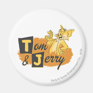 Tom and Jerry Mouse In Paw Logo Magnet