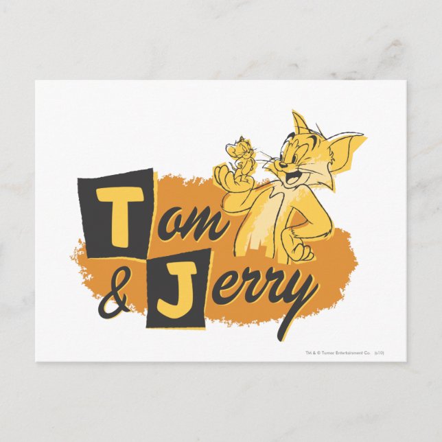 Tom and Jerry Mouse In Paw Logo Postcard (Front)