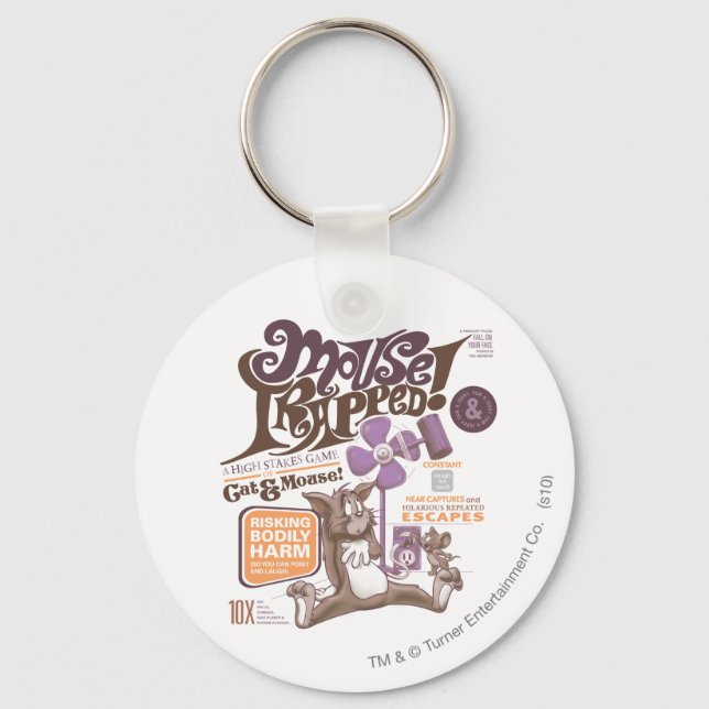 Tom and Jerry Mouse Trapped Keychain (Front)