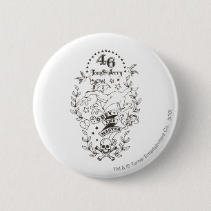 Tom and Jerry Obey The Master 1 2 Inch Round Button