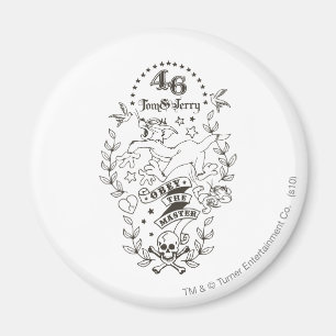 Tom and Jerry Obey The Master 1 Magnet