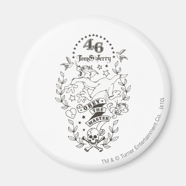 Tom and Jerry Obey The Master 1 Magnet (Front)