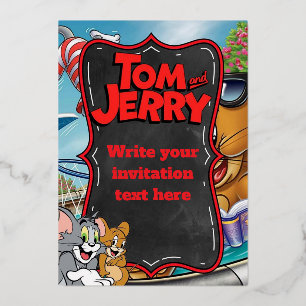 Tom and Jerry Party Invitation Template