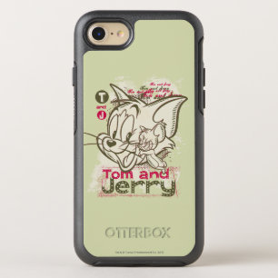 Tom and Jerry Pink and Green OtterBox Symmetry iPhone 8/7 Case