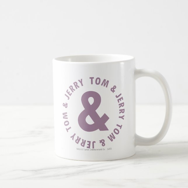 Tom and Jerry Round Logo 10 Coffee Mug (Right)