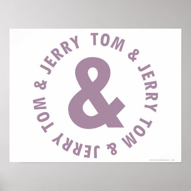 Tom and Jerry Round Logo 10 Poster (Front)