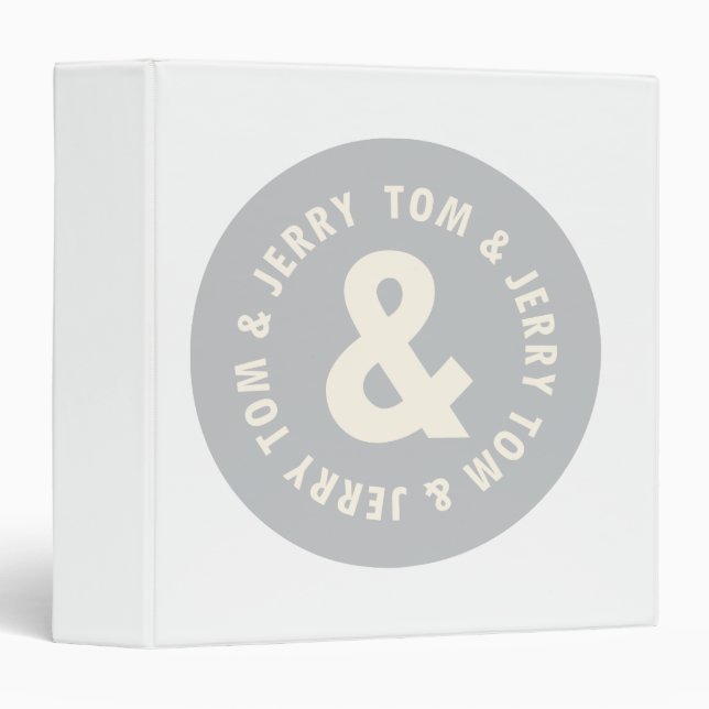 Tom and Jerry Round Logo 1 Binder (Front/Spine)
