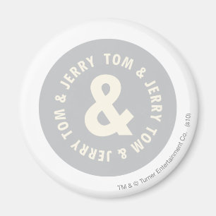Tom and Jerry Round Logo 1 Magnet