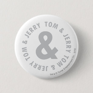 Tom and Jerry Round Logo 2 2 Inch Round Button