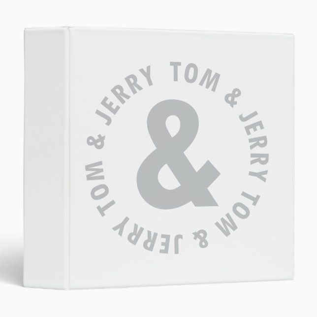 Tom and Jerry Round Logo 2 Binder (Front/Spine)