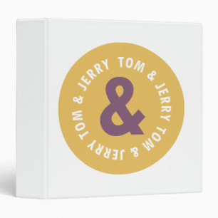 Tom and Jerry Round Logo 3 Binder