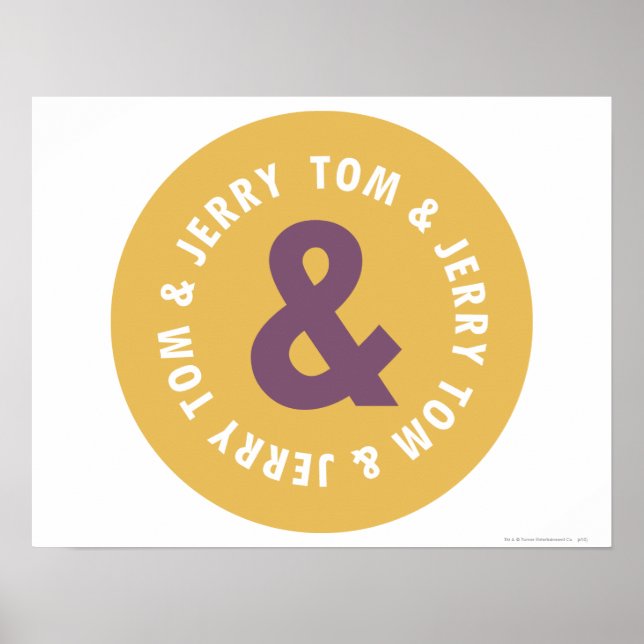 Tom and Jerry Round Logo 3 Poster (Front)