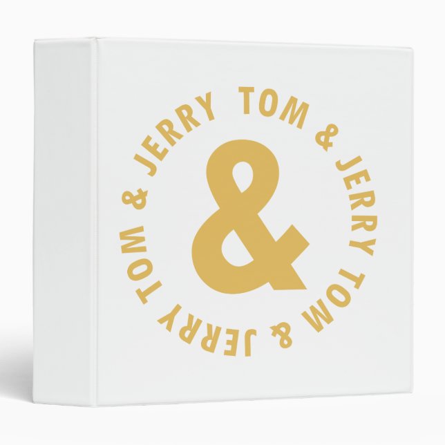 Tom and Jerry Round Logo 4 Binder (Front/Spine)