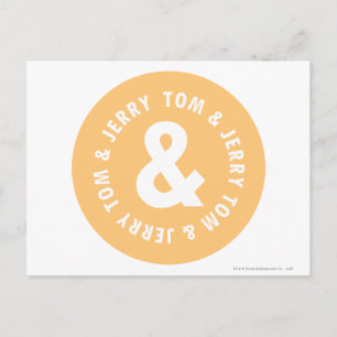 Tom and Jerry Round Logo 5 Postcard