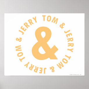 Tom and Jerry Round Logo 6 Poster