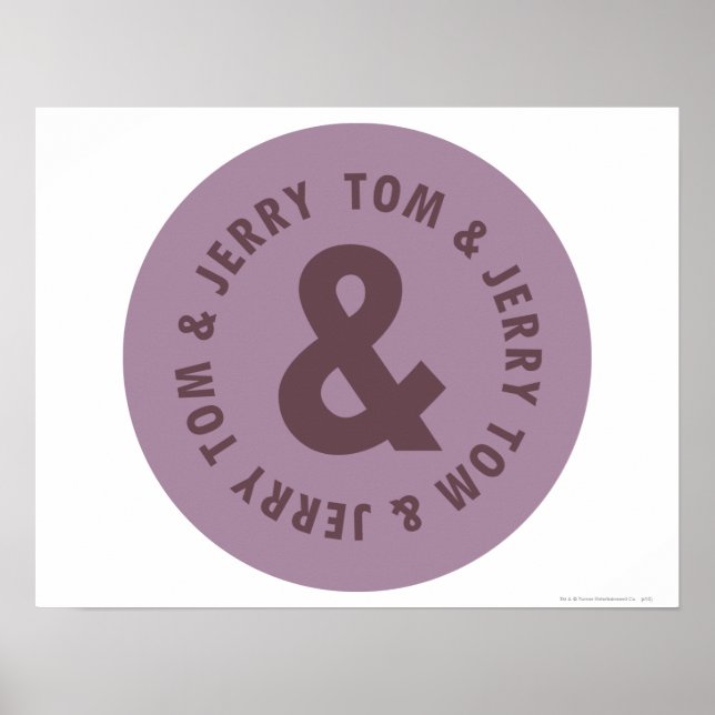 Tom and Jerry Round Logo 7 Poster (Front)