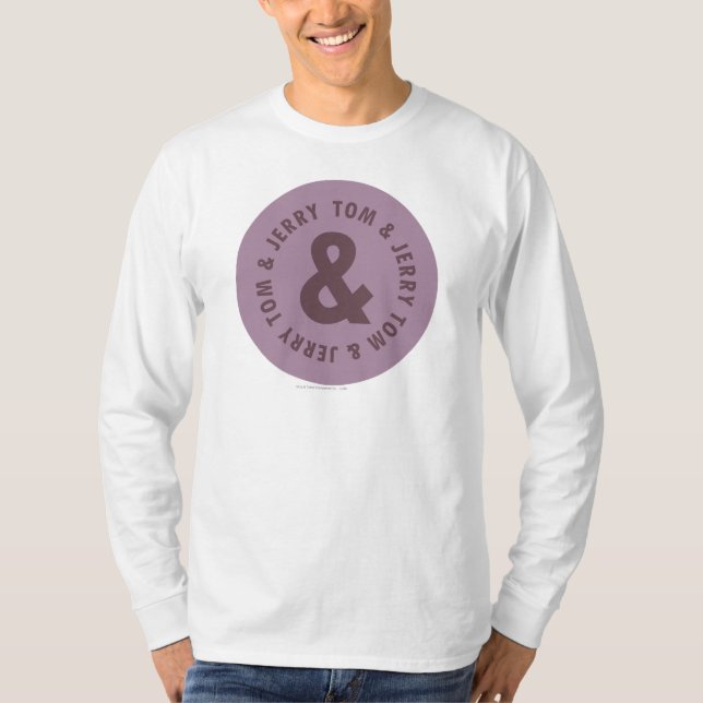 Tom and Jerry Round Logo 7 T-Shirt (Front)