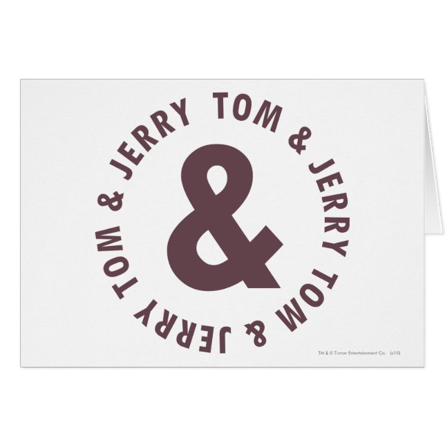 Tom and Jerry Round Logo 8 (Front Horizontal)