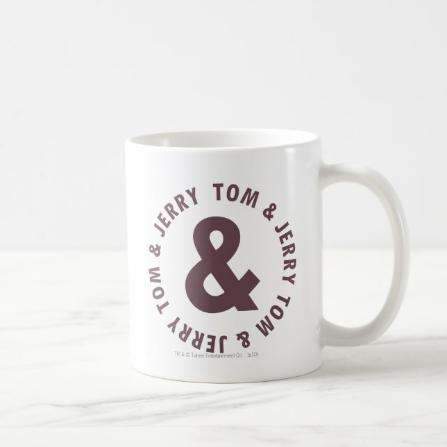 Tom and Jerry Round Logo 8 Coffee Mug (Right)