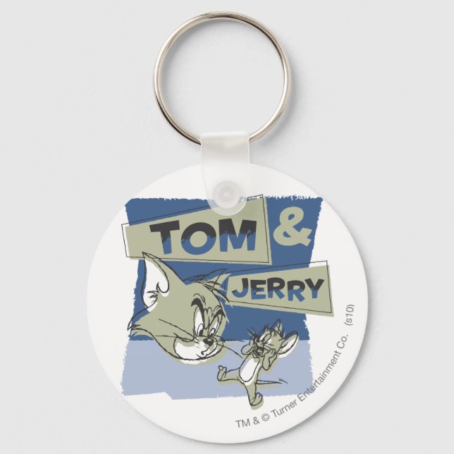 Tom and Jerry Scaredey Mouse Keychain (Front)