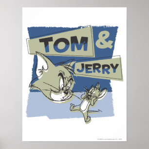 Tom and Jerry Scaredey Mouse Poster
