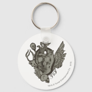 Tom and Jerry Skull Keychain