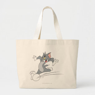 Tom and Jerry Soccer (Football) 3 Large Tote Bag