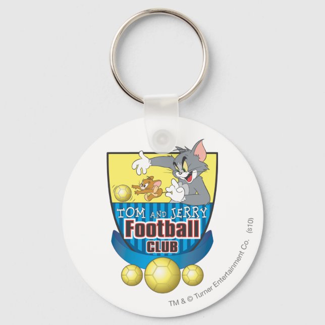 Tom and Jerry Soccer (Football) 5 Keychain (Front)