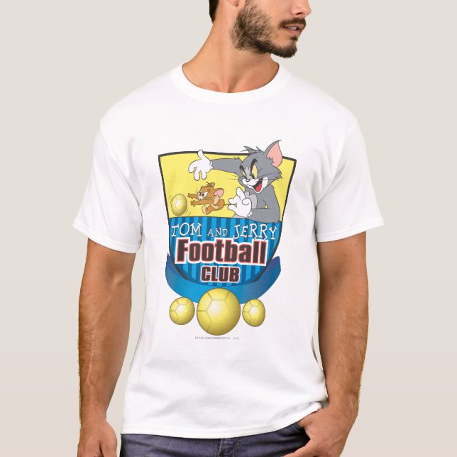 Tom and Jerry Soccer (Football) 5 T-Shirt (Front)