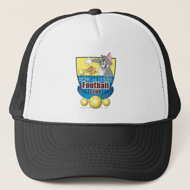 Tom and Jerry Soccer (Football) 5 Trucker Hat (Front)