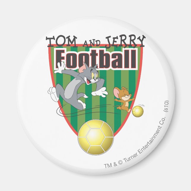 Tom and Jerry Soccer (Football) 6 Magnet (Front)
