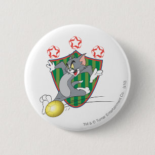 Tom and Jerry Soccer (Football) 9 2 Inch Round Button