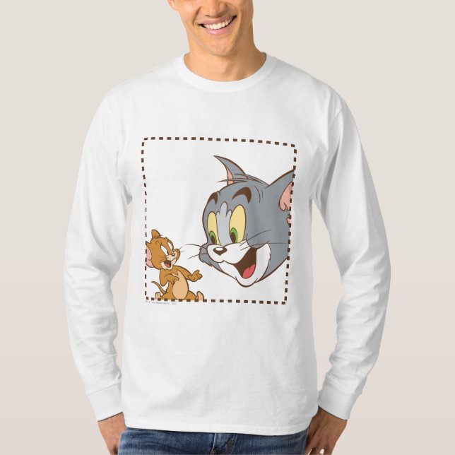 Tom and Jerry Stamp T-Shirt (Front)