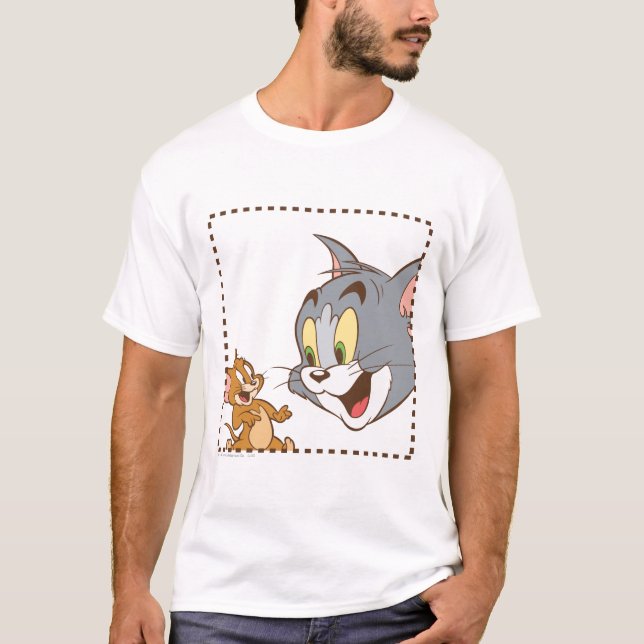 Tom and Jerry Stamp T-Shirt (Front)