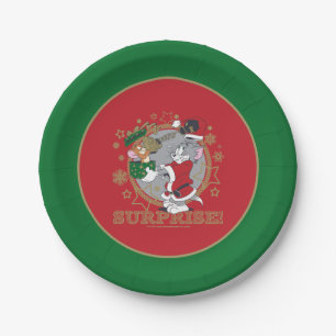 Tom and Jerry Surprise Gift Paper Plate