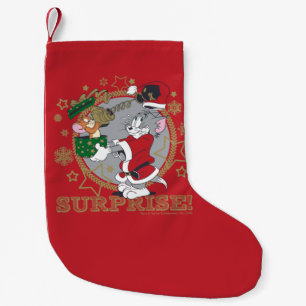 Tom and Jerry Surprise Gift Small Christmas Stocking