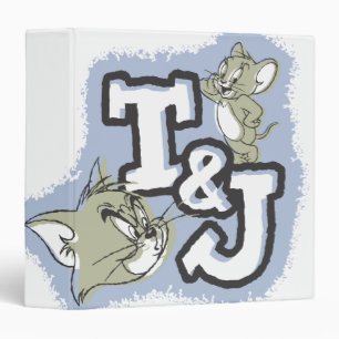 Tom and Jerry T&J Logo Binder