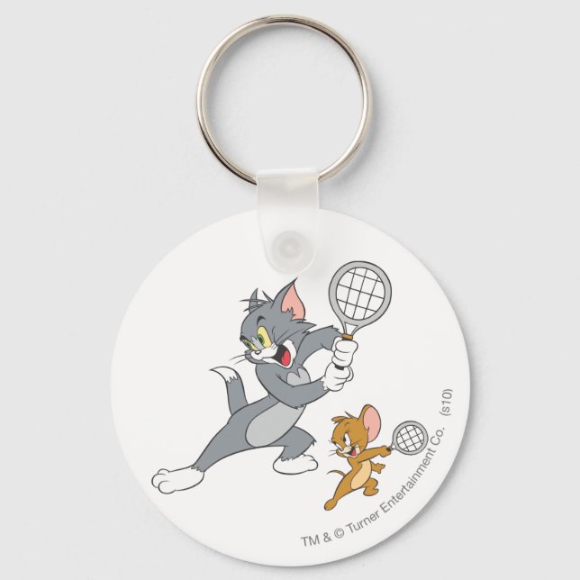 Tom and Jerry Tennis Stars 1 Keychain (Front)